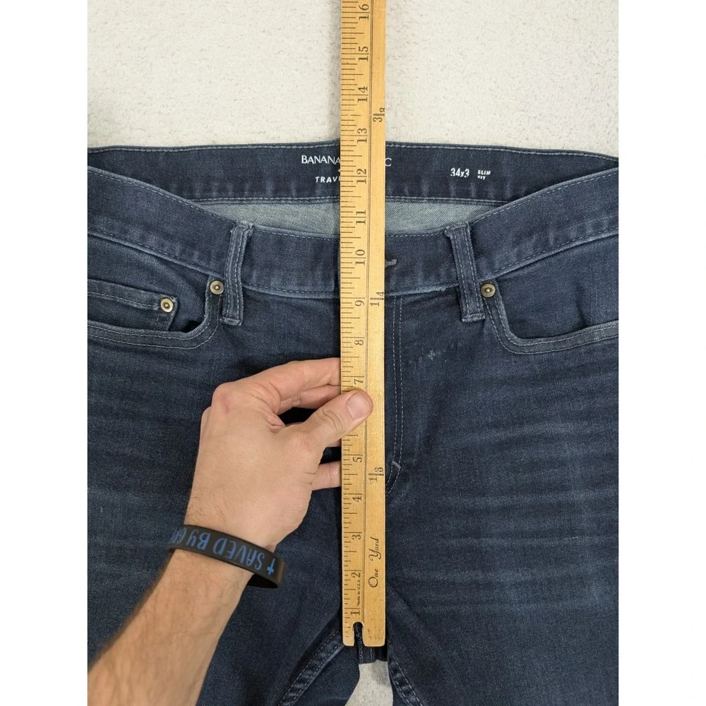 Banana Republic Slim Fit Travel Jean Men's 34x32 Viscose‎ Stretchy